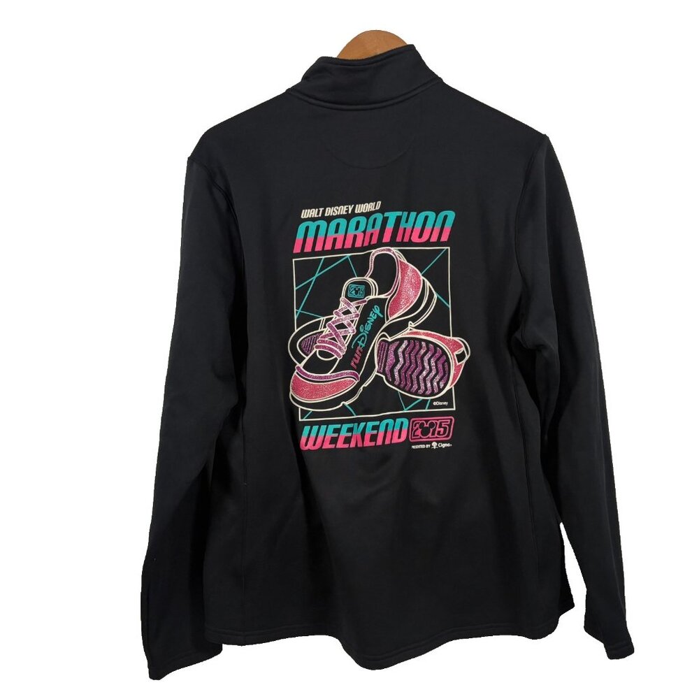 Walt Disney World Marathon Weekend Jacket Womens Size 2XL Champion Black 2015